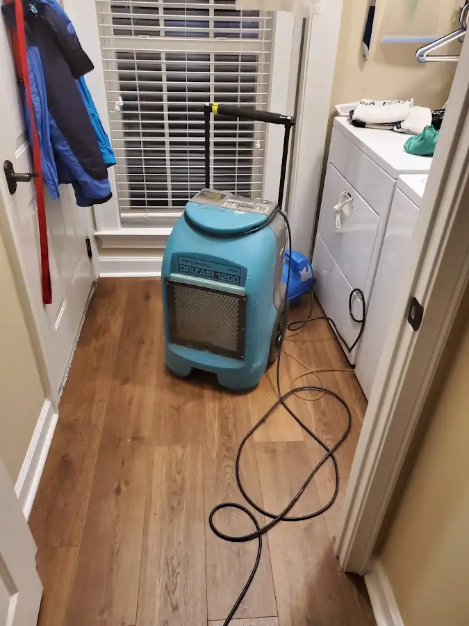 Commercial dehumidifier deployed for Flood Damage Cleanup in Havre