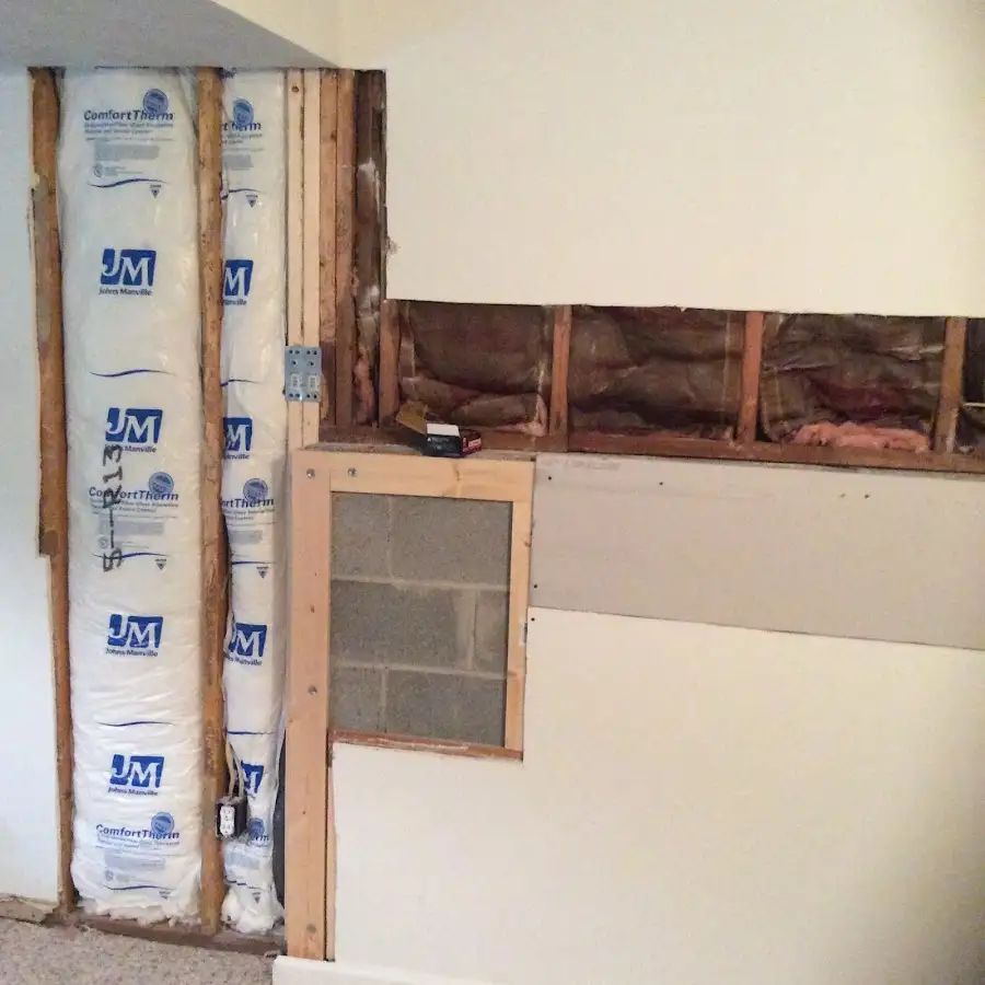 Wall insulation replacement during Contents Cleaning & Restoration in Havre